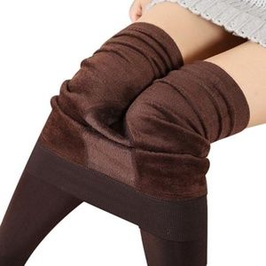 MEDEA FLEECE LINED LEGGINGS (COFFEE)